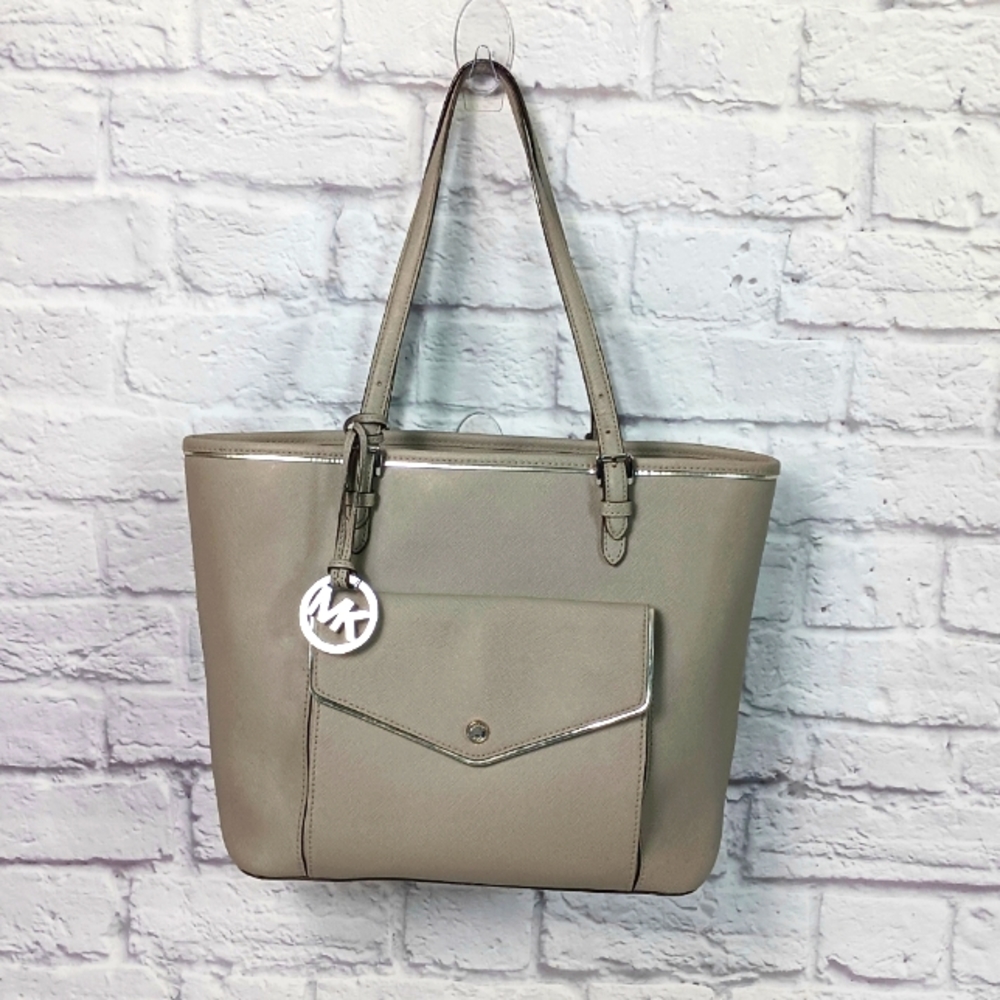 Michael Kors safiano leather tote bag